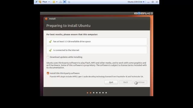 How to Install ubuntu 13.04 32 bit on VMWare смотреть онлайн