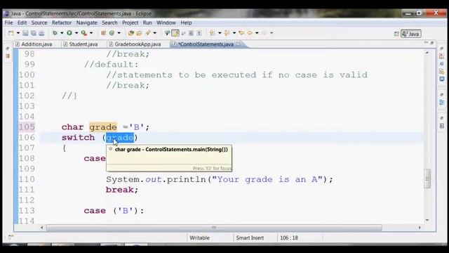Java Switch Statement смотреть онлайн