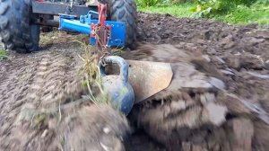 К 15 в огороде. Пахота мини-трактором. Самодельный мини-трактор вездеход