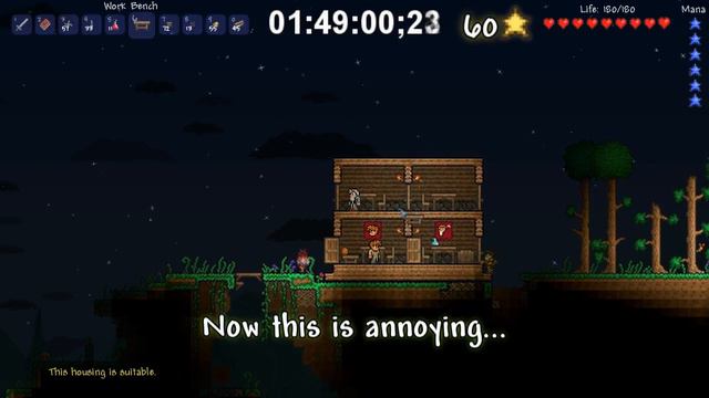 Terraria - Caster playthrough: Day 5: "Wizards can jump" смотреть онлайн