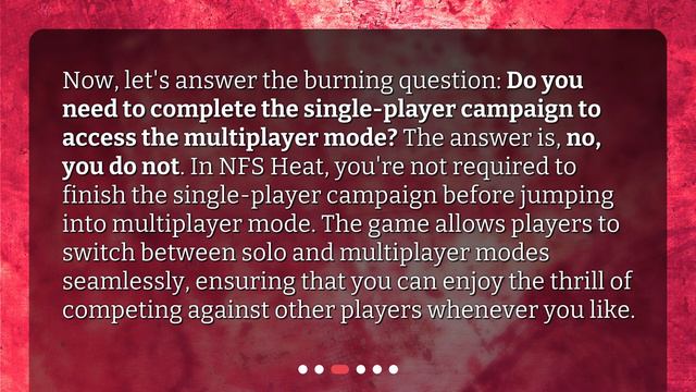Unlocking Multiplayer Mode in NFS Heat: Do You Need To Complete the Single-Player Campaign? смотреть онлайн