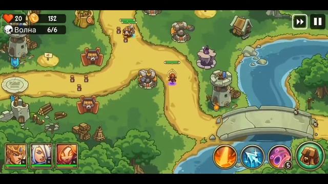 Empire Warriors TD туториал, геймплей, прохождение 1- 3 уровни смотреть онлайн
