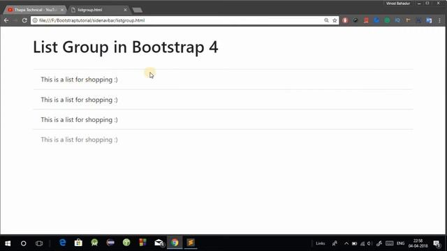 Bootstrap 4 Tutorial in Hindi Part 16 : Bootstrap 4 List Groups in Hindi | List Group In Bootstrap смотреть онлайн
