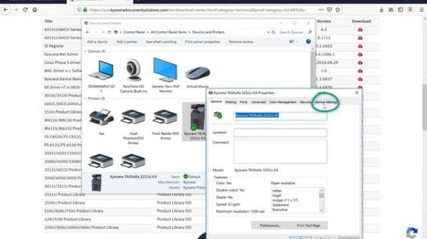 Kyocera Print Driver Installation on Windows 10