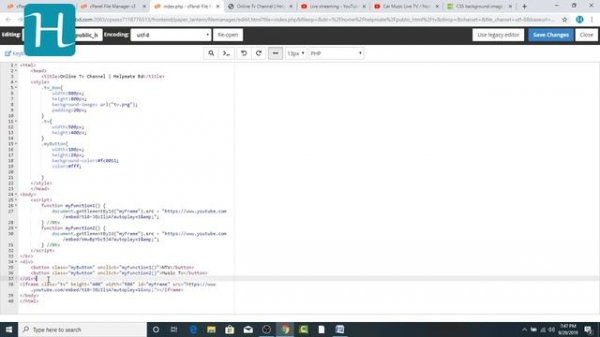 How to create an online TV channel Uses HTML + JavaScript + CSS
