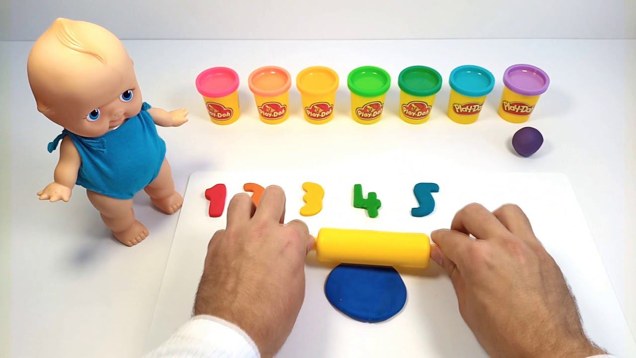 Learn numbers and colours with Play Doh смотреть онлайн