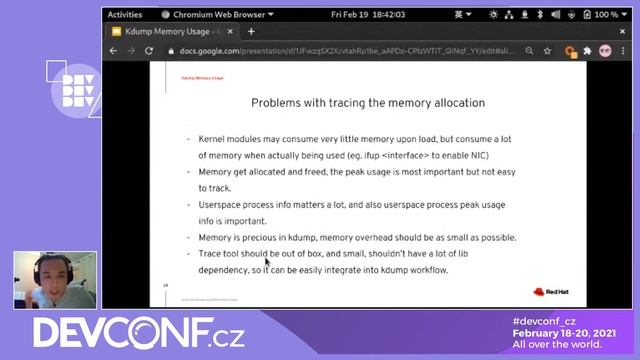 Kdump memory usage - DevConf.CZ 2021 смотреть онлайн