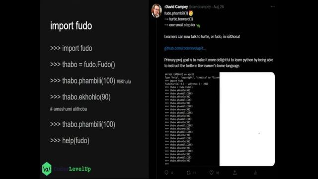 turtle-translated - instructing python turtle using multiple languages смотреть онлайн