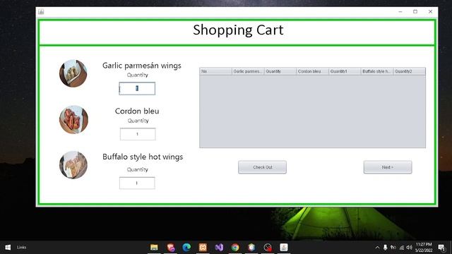 Java Ordering System Application смотреть онлайн