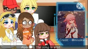 MLB React To Marinette's Future As Yae Miko || Nice Chloe Au || My Au || Ship - Eimiko ||