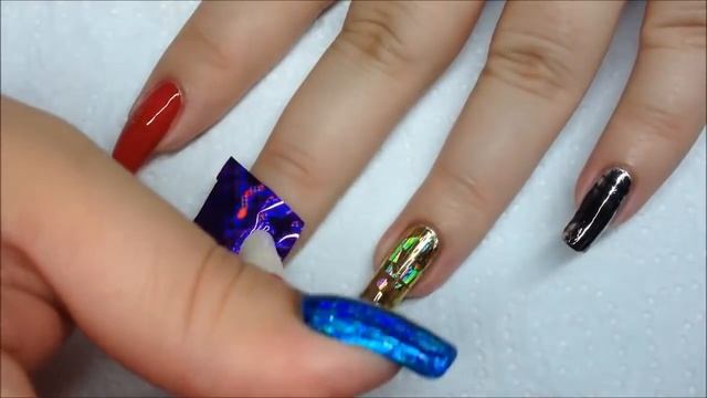 Фольга для ногтей,как пользоваться фольгой для ногтей.