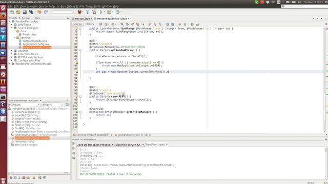 EJB as a JAX-RS web service tutorial 3 - Entity Facade as a web service with JSON & XML смотреть онлайн