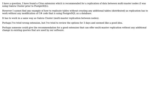 Databases: PostgreSQL + Citus - multi master - replication of data смотреть онлайн