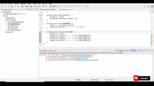 Programing with JAVA | JAVA Exception Handling Method | Malayalam. смотреть онлайн