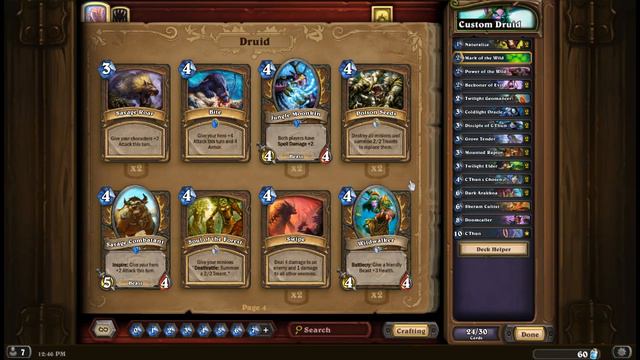 Hearthstone C'thun Druid Deck Build смотреть онлайн