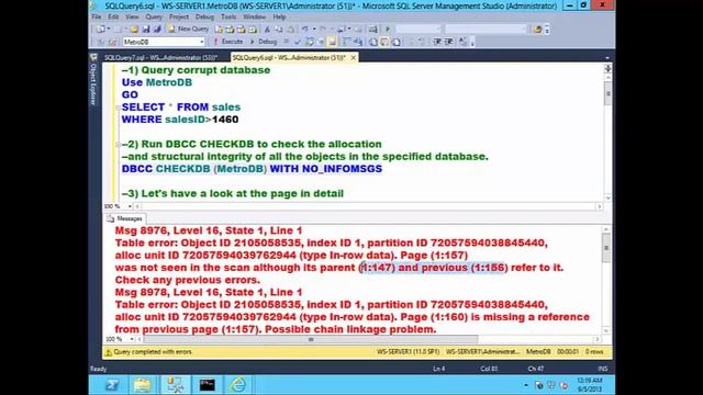 SQL Server Database Recovery Techniques 129 смотреть онлайн