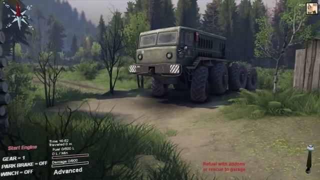 Spintires #3 Список техники/автомобилей на карте Coast/Побережье смотреть онлайн