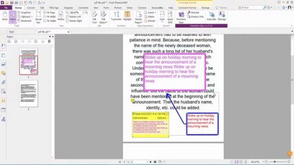 How to Remove Comments on a PDF using Foxit PhantomPDF