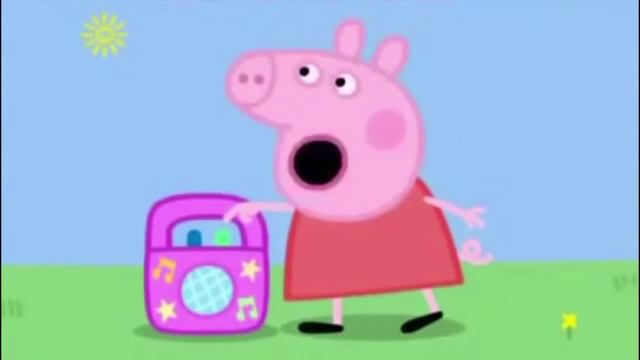 Peppa Pig listens to REAL grow up music смотреть онлайн