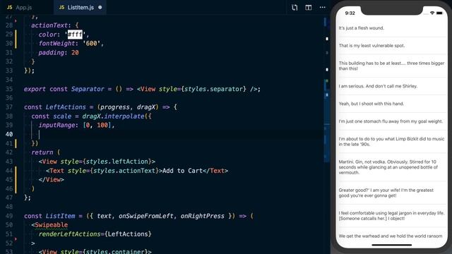 Swipe Gestures in React Native with react-native-gesture-handler смотреть онлайн
