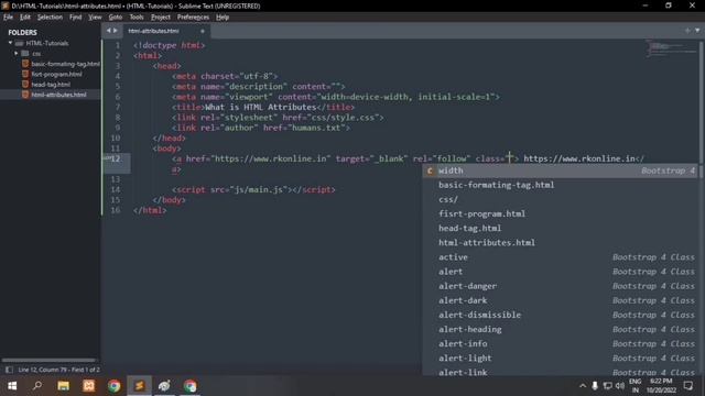 HTML Tutorial: What are HTML Attributes ? | Width, Height, Class, Name, ID all Attributes Tags смотреть онлайн