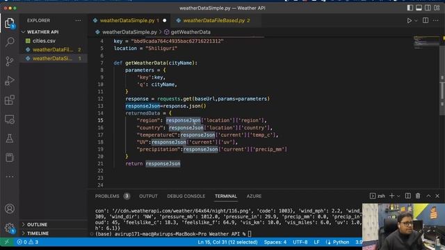 Getting weather data in Python смотреть онлайн