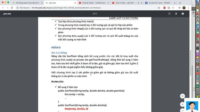 Java1 cơ bản - Lab4 bài 3 - Sử dụng Constructor trong java смотреть онлайн