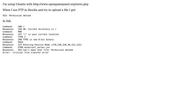 Permission denied when using FTP & filezilla смотреть онлайн