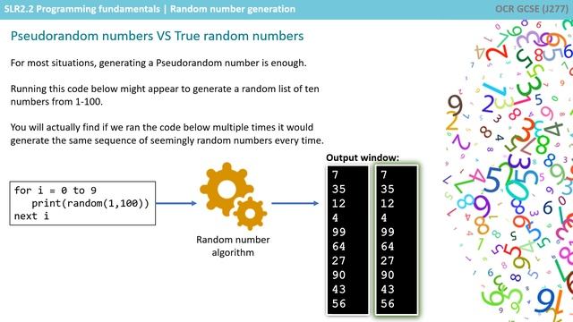 73. OCR GCSE (J277) 2.2 Random number generation смотреть онлайн