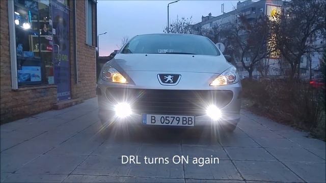 LED DRL on Peugeot 307 Facelift - M-Tech 902HP смотреть онлайн