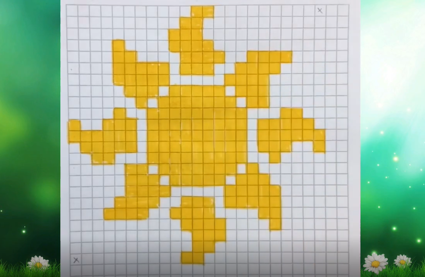 Солнышко по клеткам смотреть онлайн