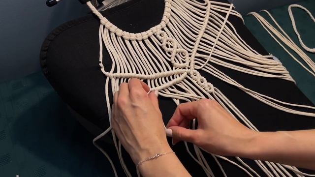 DIY | Crop top macrame tutorial смотреть онлайн