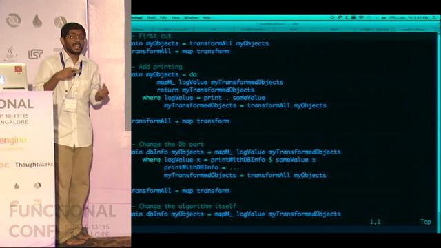Haskell In Production by Tanmai Gopal at Functional Conf 15 смотреть онлайн