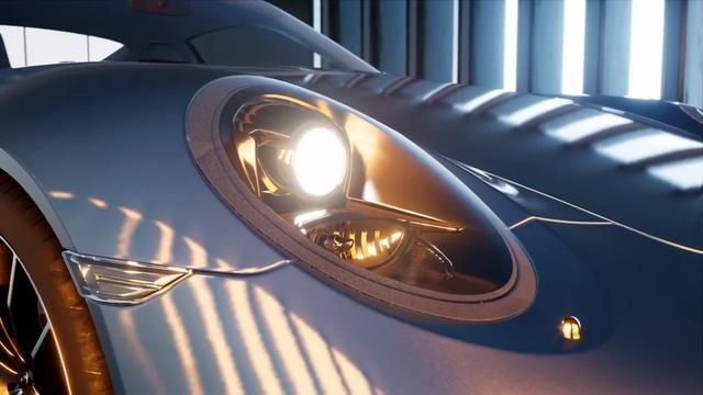 Porsche Car 3D rendering смотреть онлайн