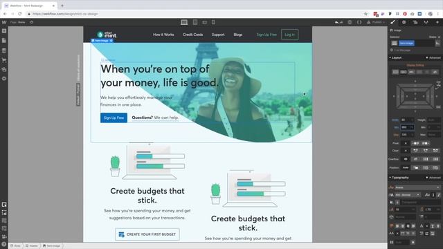 Webflow Tutorial - Mint Redesign Concept смотреть онлайн
