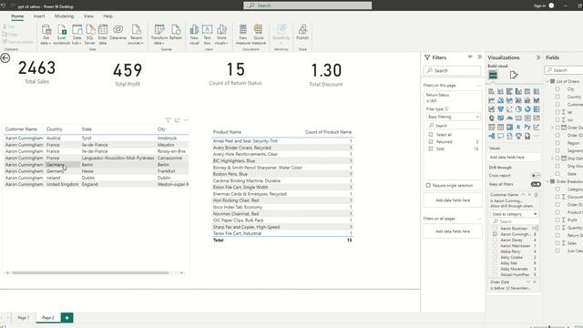 PBI 26 Drill Through Filter in Power BI Dashboard смотреть онлайн
