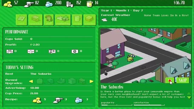 MAIN GAME AJA, LEMONADE TYCOON GAME SIMULASI BISNIS UNTUK MEMULAI USAHA смотреть онлайн