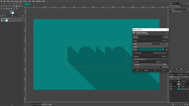 LONG SHADOW IN GIMP смотреть онлайн