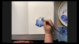 Рисуем акварелью Ирис.