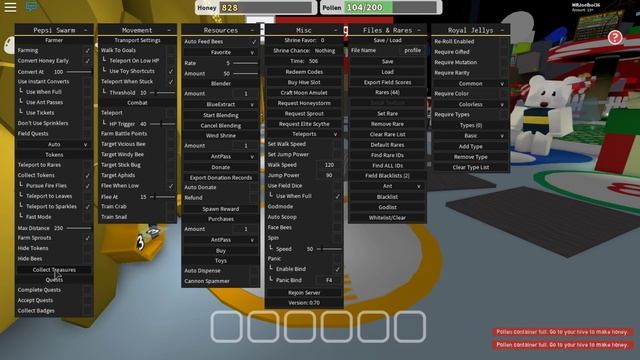 NEW BEE SWARM SIMULATOR AUTO FARM SCRIPT! (UNLIMITED HONEY!) [NOT PATCHED!] ROBLOX смотреть онлайн