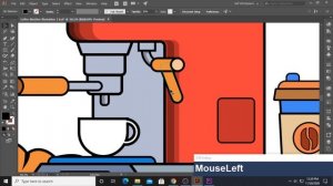 Adobe Illustrator CC Tutorial - Coffee Maker illustration Design