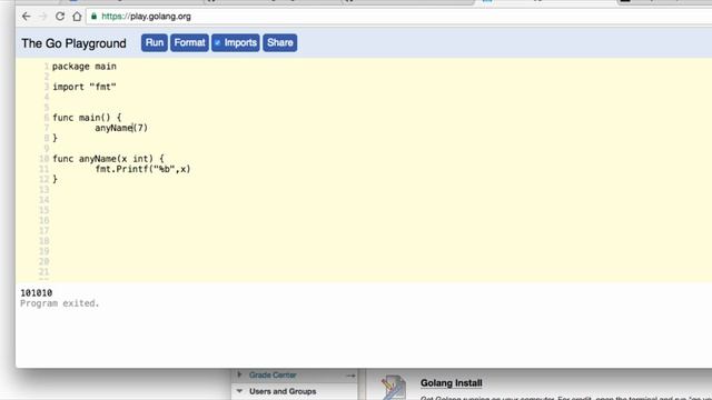 golang func param смотреть онлайн