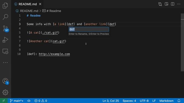 VS Code Tips — Convert a Markdown link to a reference link (extract link definition) смотреть онлайн