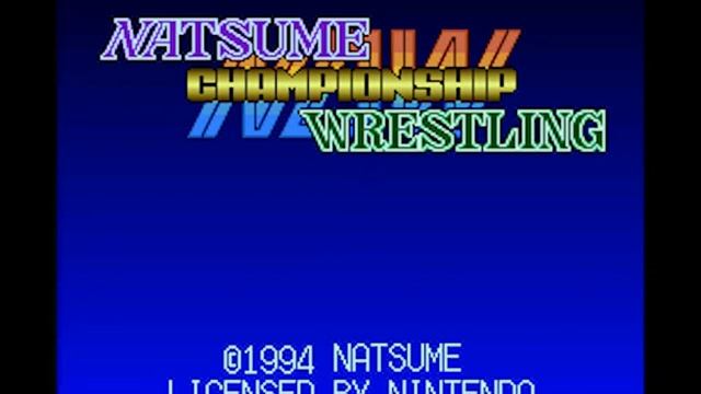 Intro-Demo - Natsume Championship Wrestling (USA, SNES) смотреть онлайн