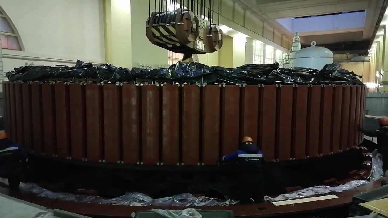 Нижегородская ГЭС _ замена гидроагрегатов смотреть онлайн