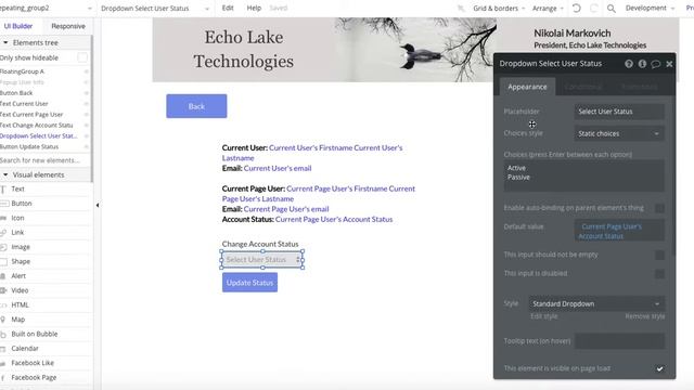 Use Current Page User for Admin Dashboard in Your Bubble.io No Code Web App смотреть онлайн