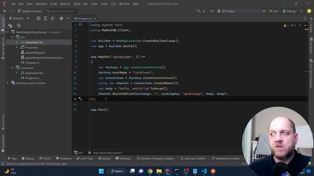 Asynchronous messaging with RabbitMQ and .NET смотреть онлайн