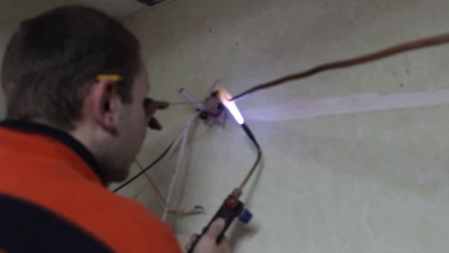 Пайка магистрали кондиционера - для удлинения фреоновой трассы смотреть онлайн