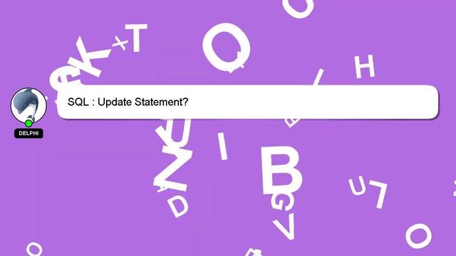 SQL : Update Statement? смотреть онлайн