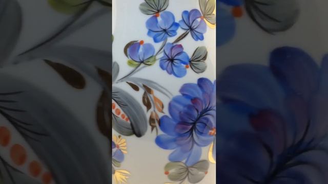 Обзор расписной вазы Киевского ЭКХЗ смотреть онлайн